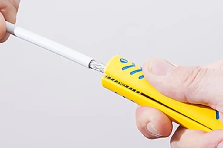 Clearance No. 1 afisoleringsværktøj for COAX, Ø4,8-7,5 mm Kabel- & Ledningsværktøj
