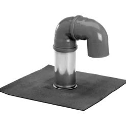 Outlet Jual kabelgennemføring med plastbøjninger, Ø75x250 mm Flexrør, Plastrør & Stålrør