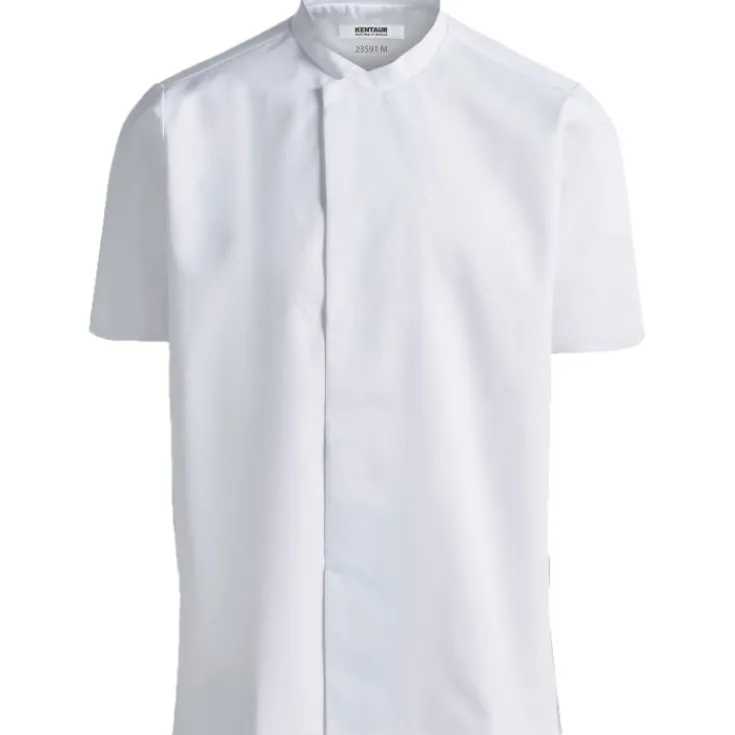 Discount kokkejakke med korte ærmer, hvid, tr. Jakker & Veste