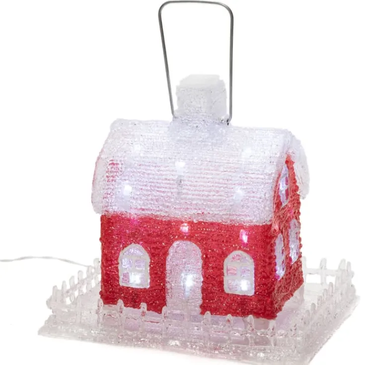 Clearance fuglefoder hus Julepynt Med Lys