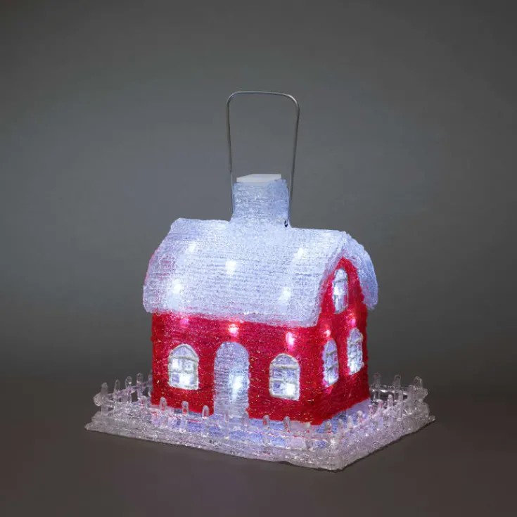 Clearance fuglefoder hus Julepynt Med Lys