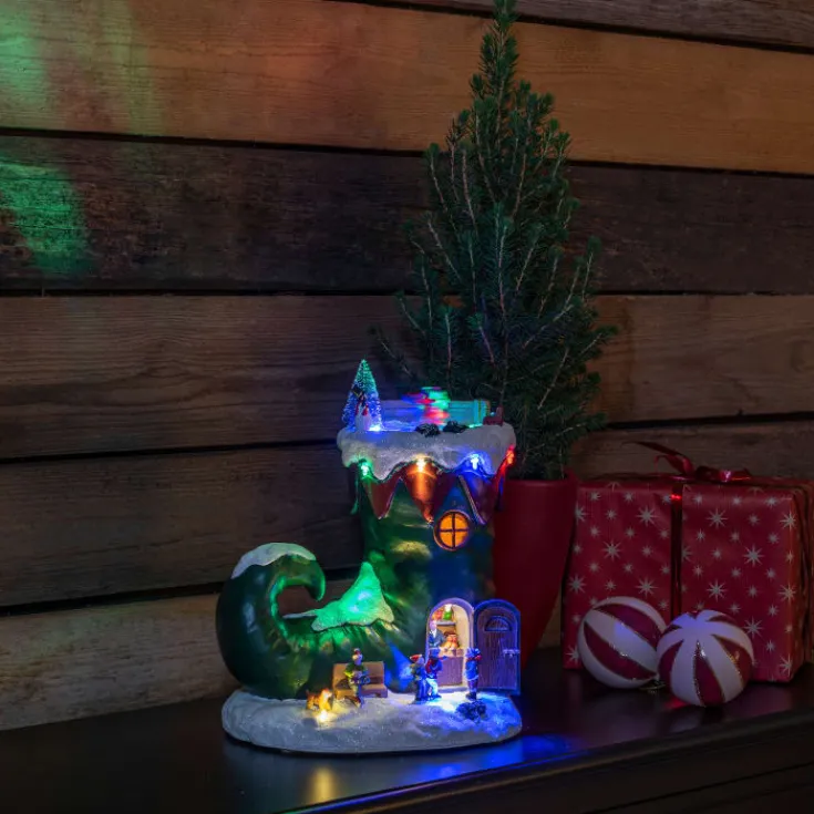 Sale julestøvle Julepynt Med Lys
