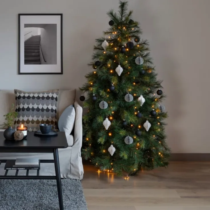 juletræskæde, 150 ravfarvede lys, 1,8 meter Juletræslys
