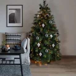 New juletræskæde, 200 ravfarvede lys, 2,4 meter Juletræslys
