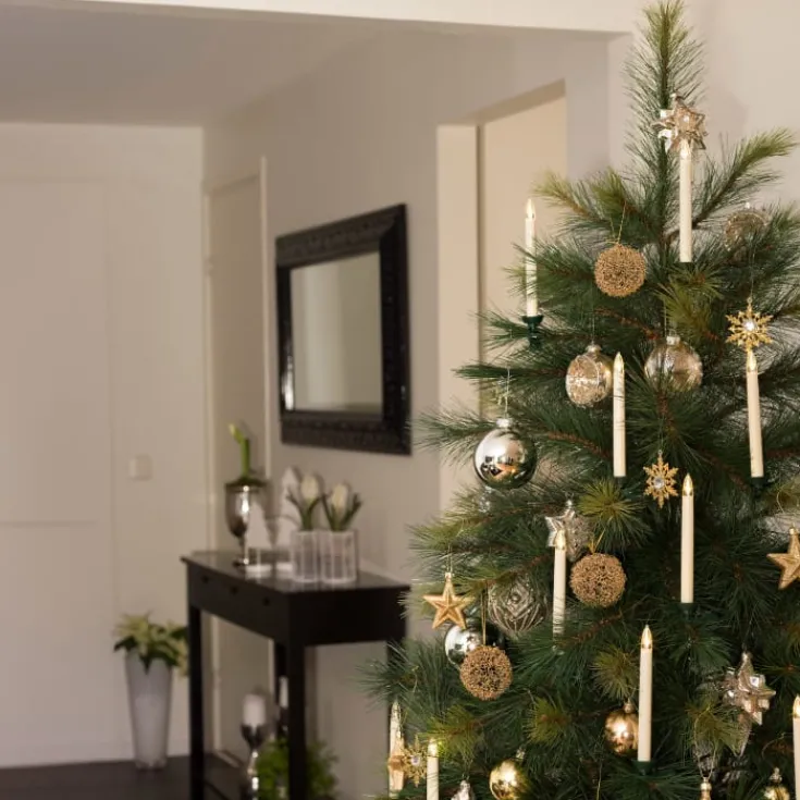 New juletræslys, 5 stk, 16 cm, forlængersæt Juletræslys