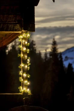 Online kunstig granguirlande med lys, 5 meter Julekranse & Granguirlander