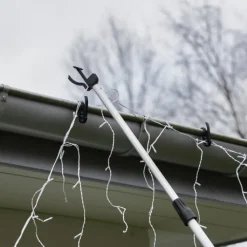 Sale lyskædekroge til tagrender, 5 stk Udendørs Julelys