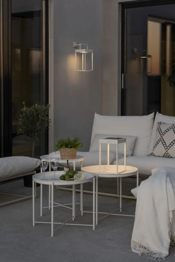 Outlet Portofino genopladelig & solcelle bordlampe, Udendørs Bordlamper|Solcellelamper