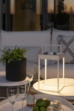 Outlet Portofino genopladelig & solcelle bordlampe, Udendørs Bordlamper|Solcellelamper