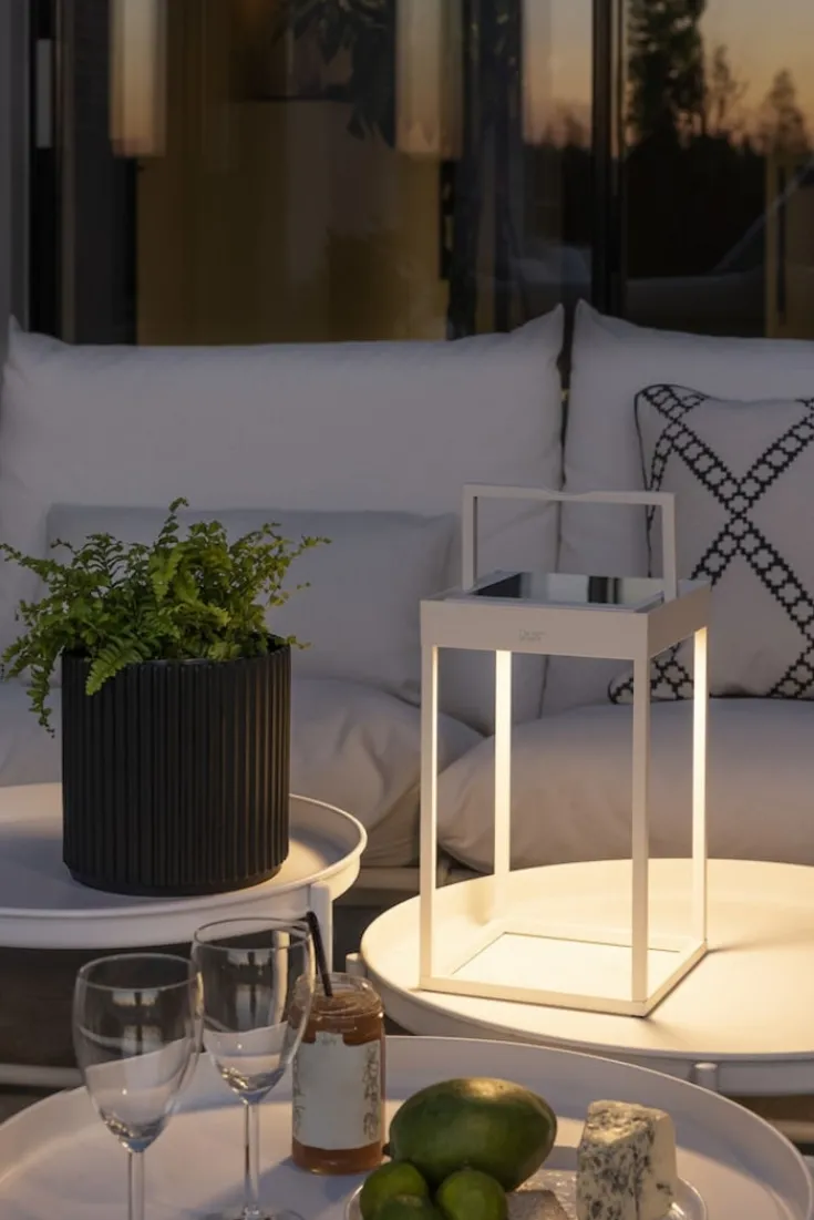 Outlet Portofino genopladelig & solcelle bordlampe, Udendørs Bordlamper|Solcellelamper
