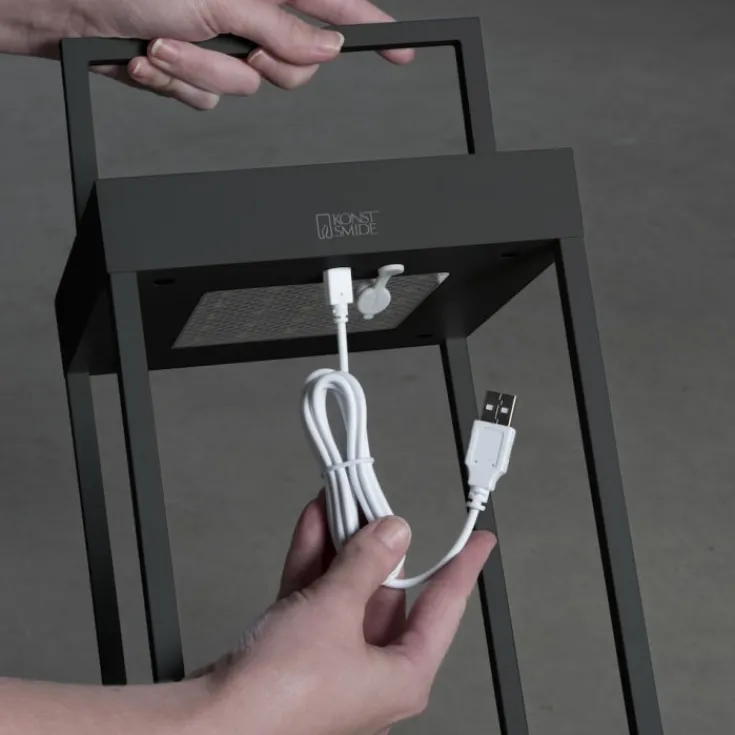Outlet Portofino genopladelig & solcelle bordlampe, Udendørs Bordlamper|Solcellelamper