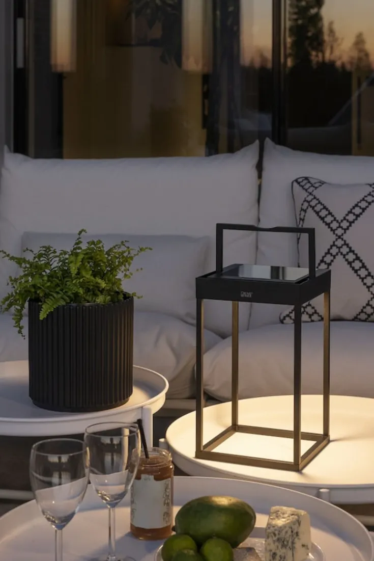 Outlet Portofino genopladelig & solcelle bordlampe, Udendørs Bordlamper|Solcellelamper