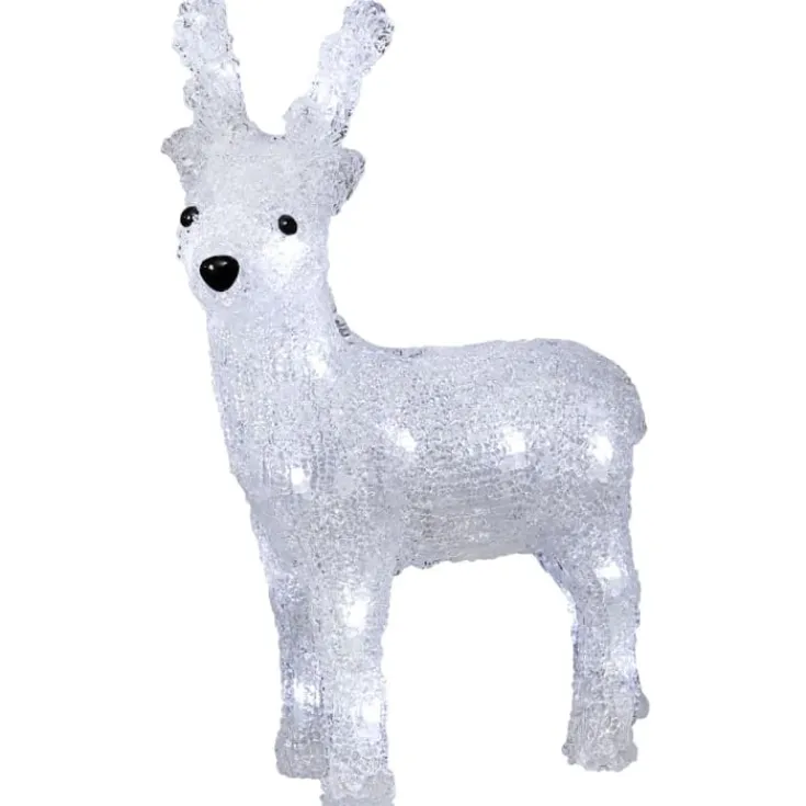 Clearance rensdyr, 23 cm Julepynt Med Lys