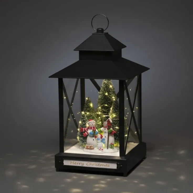 Hot snekugle, snemænd Julepynt Med Lys
