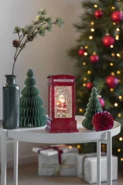 Hot telefonboks med julemand Julepynt Med Lys