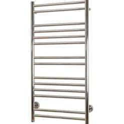 Discount Apollo håndklædetørrer, el, 50x100 cm, poleret rustfrit stål Håndklædetørrer