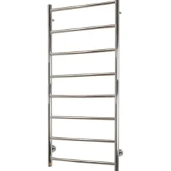 Outlet Polaris håndklædetørrer, el, 50x120 cm,poleret rustfrit stål Håndklædetørrer