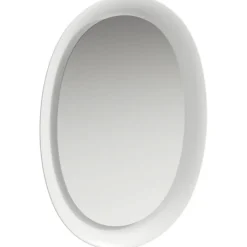 Discount The New Classic spejl med lys, 50x70 cm, mat hvid Spejle Med Lys