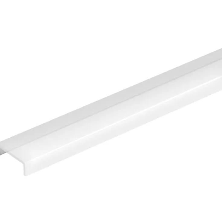 Best dækskinne til flad aluprofil 2, speciel aluprofil 1 og 2, klar, 1 meter Led Skinner|Ledvance
