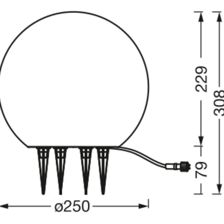 Hot Endura Hybrid Ball solcelle bedlampe Ledvance|Solcellelamper