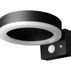 Sale Endura Style solcelle væglampe med sensor, sort Udendørs Væglamper|Solcellelamper