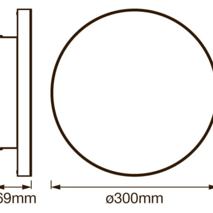 Sale Smart+ Wifi Planon plafond, farveskift + hvid, Ø30 cm Indendørs Belysning