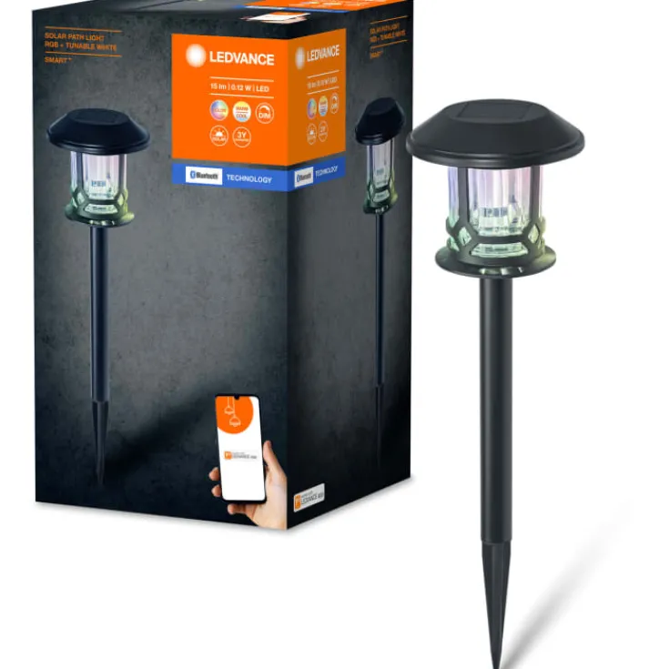 Sale Smart+ Wifi solcelle bedlampe, farveskift + hvid, 0,15W Solcellelamper|Udendørs Belysning