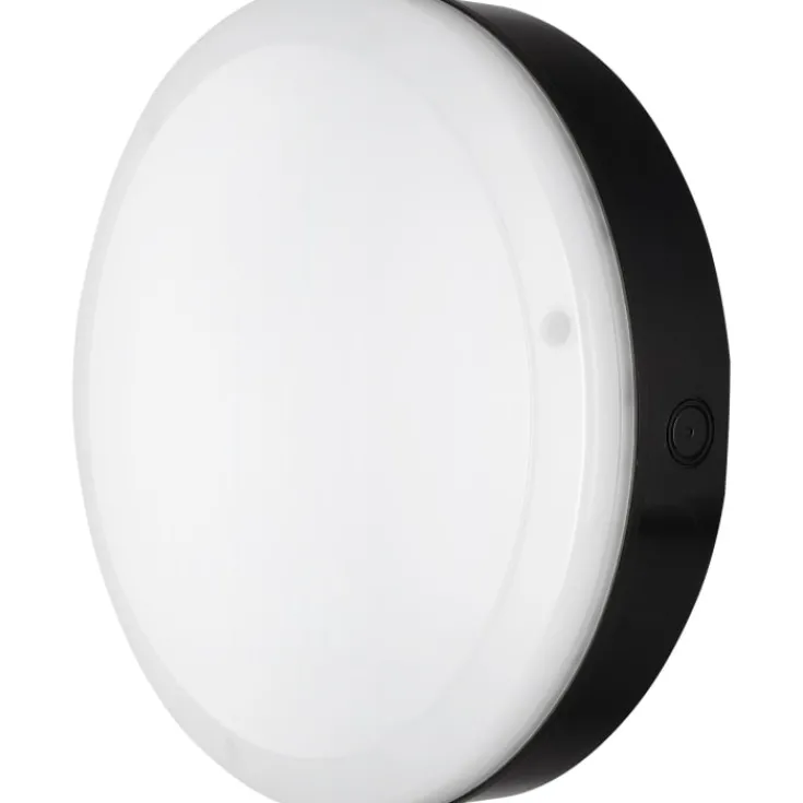 Outlet Surface Bulkhead udendørs væglampe, sort, 4000K, Ø25 cm Udendørs Væglamper