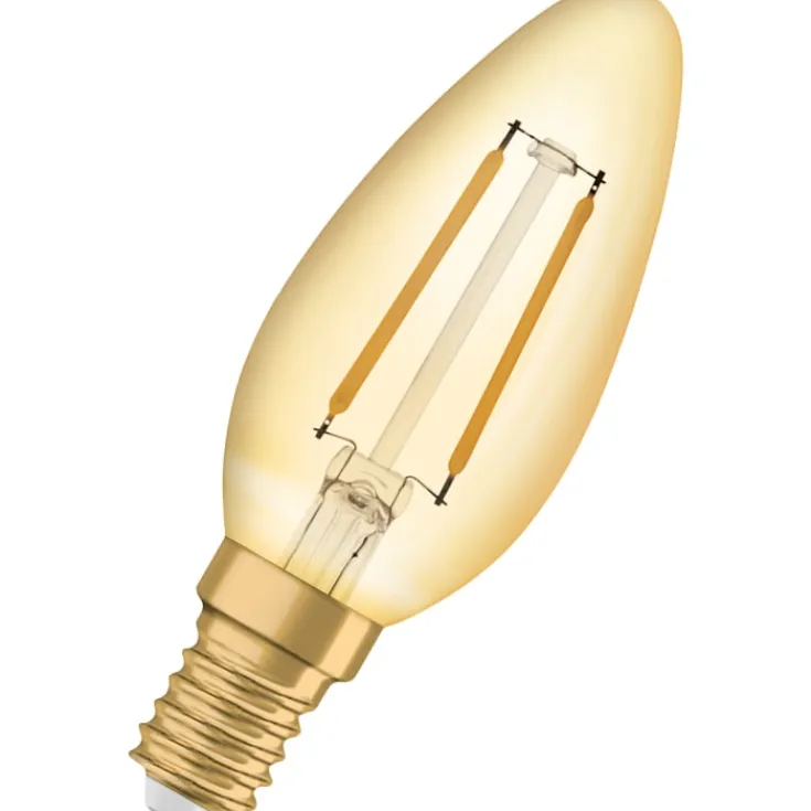 Vintage 1906 E14 kertepære, 2400K, Led Pærer