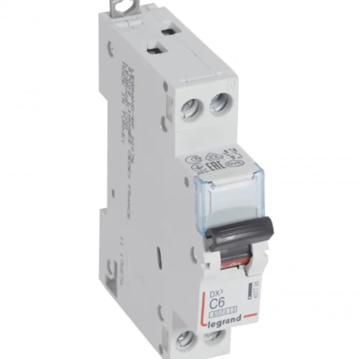 Outlet DX3 automatsikring kl. C, 1P, Tavlekomponenter