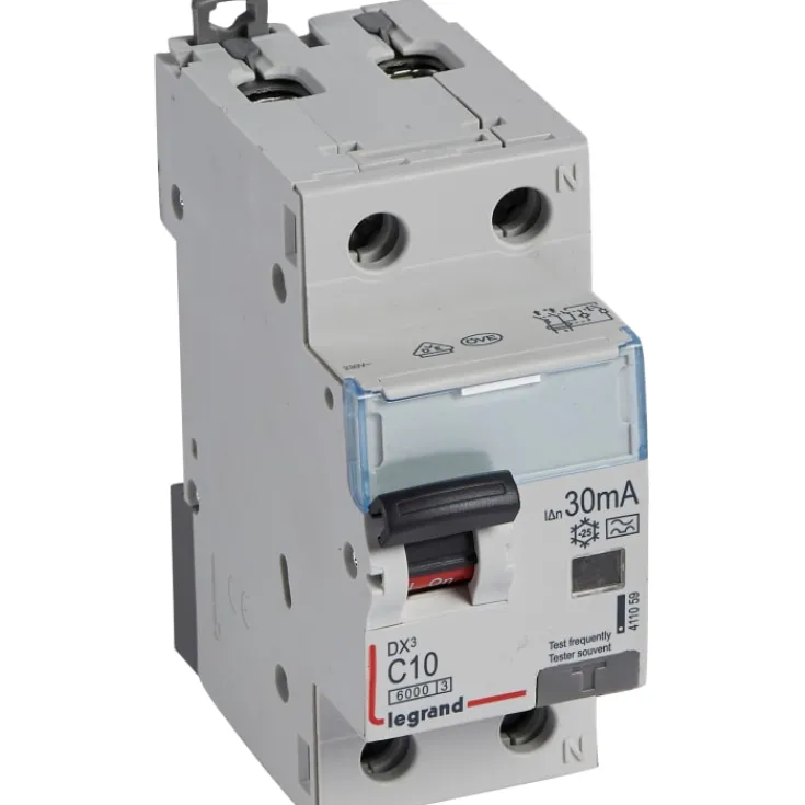 Clearance DX3 HPFI kombiafbryder 1P+N 30 mA, Tavlekomponenter