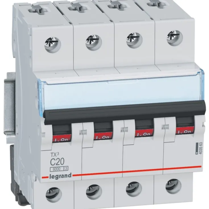 Discount TX3 automatsikring kl. C, 4P, Tavlekomponenter