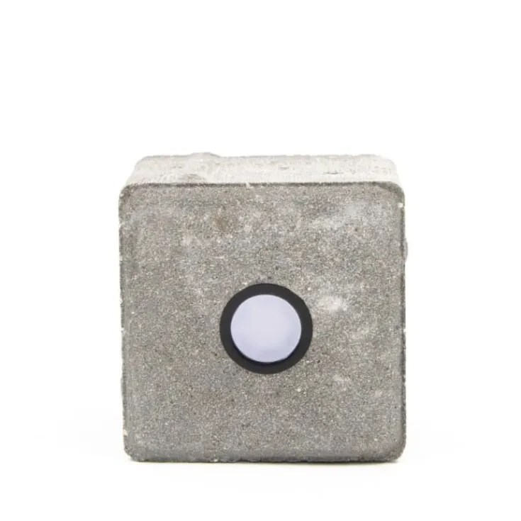 Online Light By Juhl betonflise med Cosmos , 10x10x6 cm, grå Udendørs Spots
