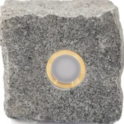 Hot Light By Juhl chaussesten med Cosmos , 9x9x9 cm, earl blue Udendørs Spots