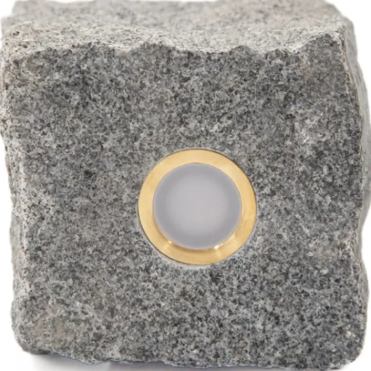 Hot Light By Juhl chaussesten med Cosmos , 9x9x9 cm, earl blue Udendørs Spots