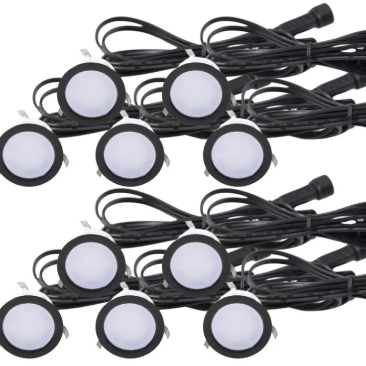 Outlet Light By Juhl Cosmos nedgravningsspot, sort, Udendørs Spots
