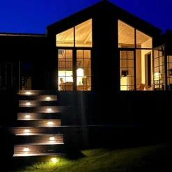Clearance Light By Juhl Saga trappespot til indbygning, messing Udendørs Spots