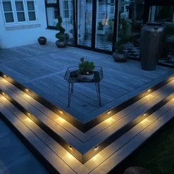 Discount Light By Juhl Saga trappespot til indbygning, sort, 10-pak Udendørs Spots