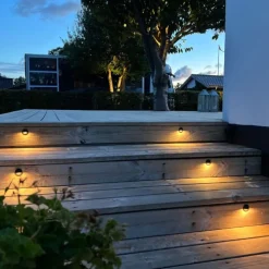 Discount Light By Juhl Saga trappespot til indbygning, sort, 10-pak Udendørs Spots