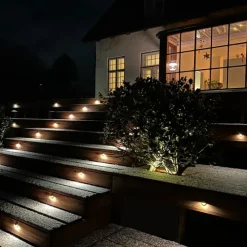 Discount Light By Juhl Saga trappespot til indbygning, sort, 10-pak Udendørs Spots