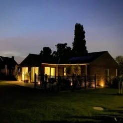 Clearance betonflise med Cosmos spot, grå, Udendørs Spots