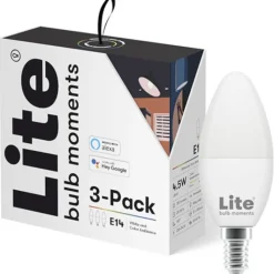 Discount E14 kertepære, 2700K-6500K, 5W, 3-pak Lyskilder