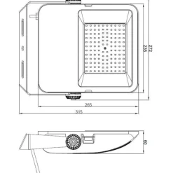 Clearance Floodlight projektør, 4000K, Projektører