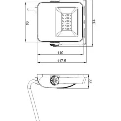 Sale Floodlight projektør, 4000K, Tilbud|Projektører