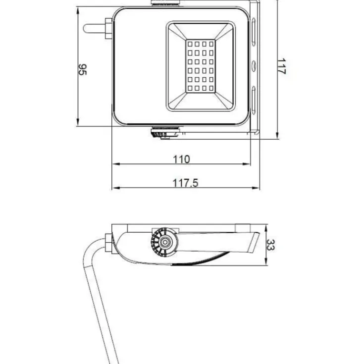 Sale Floodlight projektør, 4000K, Tilbud|Projektører