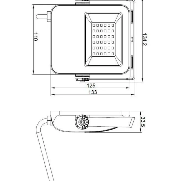 Floodlight projektør, 4000K, Tilbud|Projektører