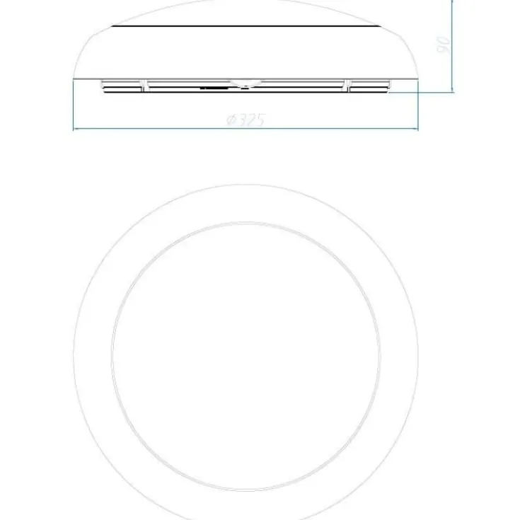 Outlet Kudo plafond med sensor, hvid Tilbud