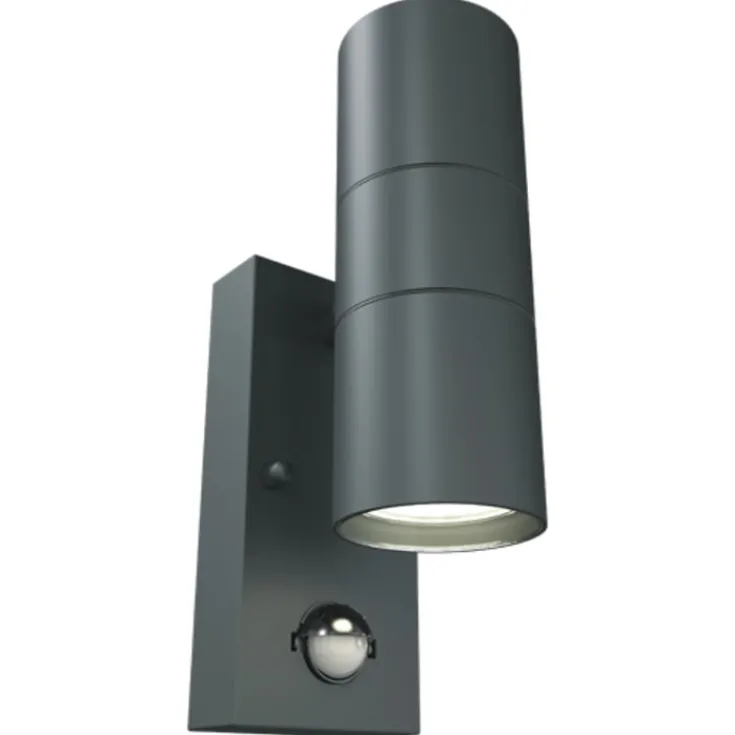 Best Marinus Sleek udendørs væglampe med sensor, antracit Udendørs Væglamper