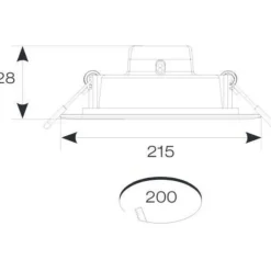New Slim indbygningsspot, 24W, 4000K Indbygningsspots