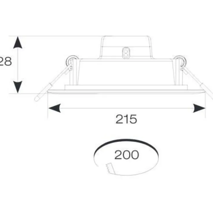 New Slim indbygningsspot, 24W, 4000K Indbygningsspots